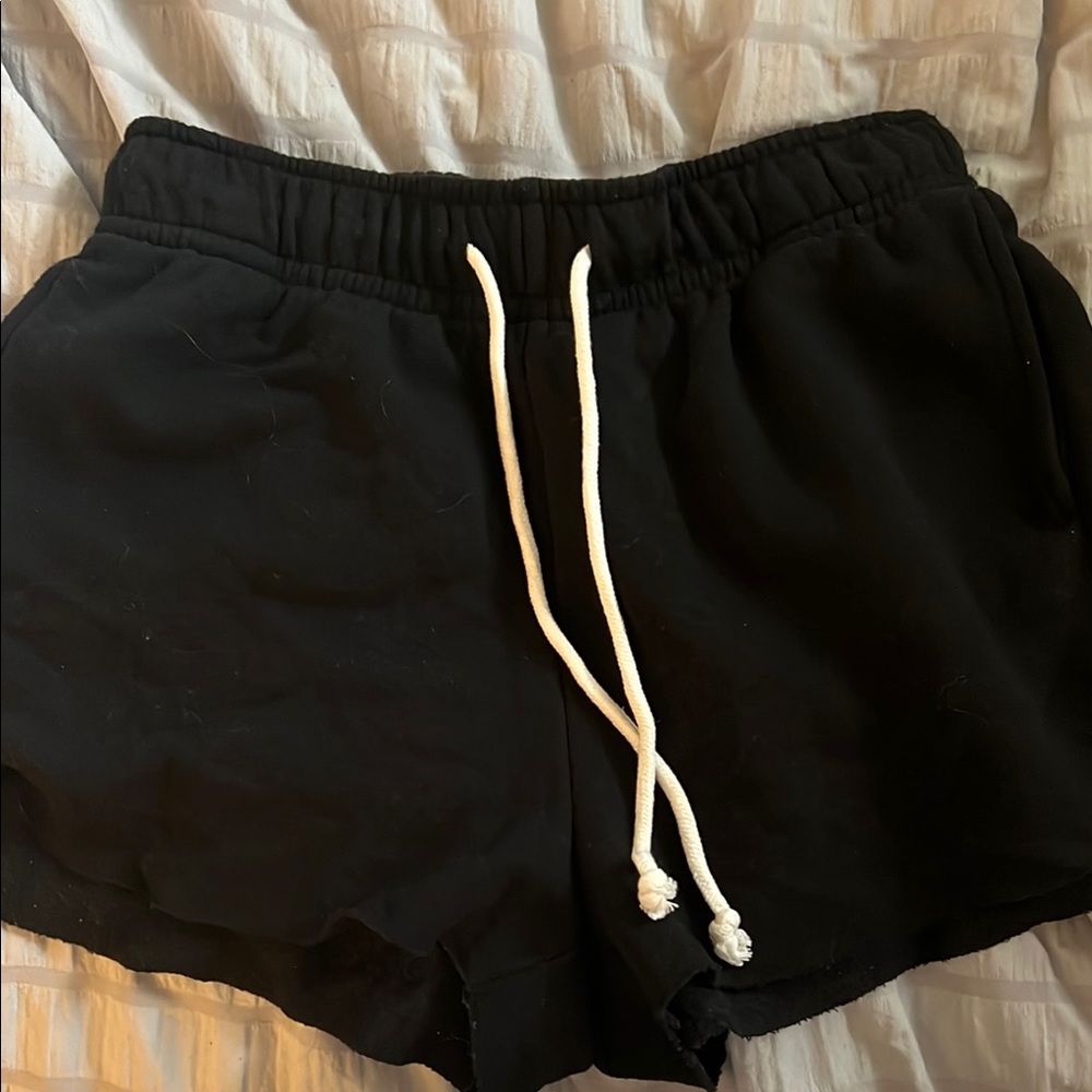 Wild Fable Black Athletic Shorts with Elastic Waistband